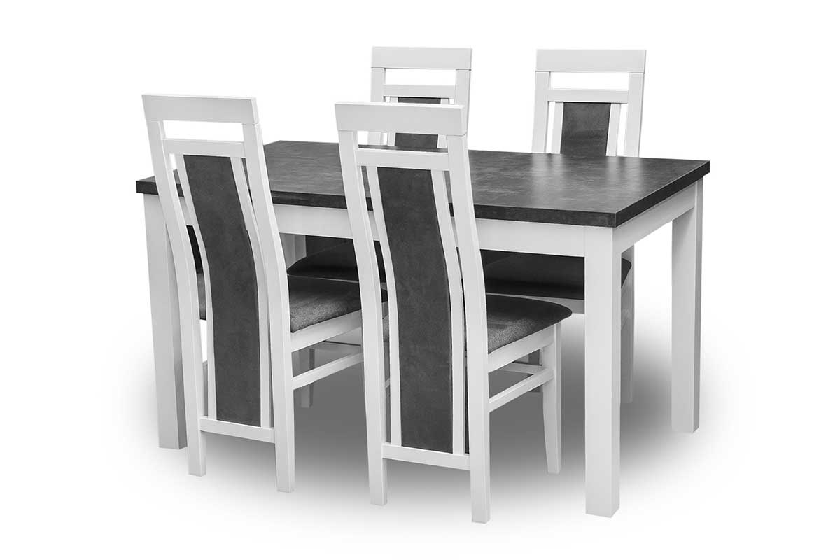 Stół rozkładany S01 + krzesła Kanzas 4 szt.