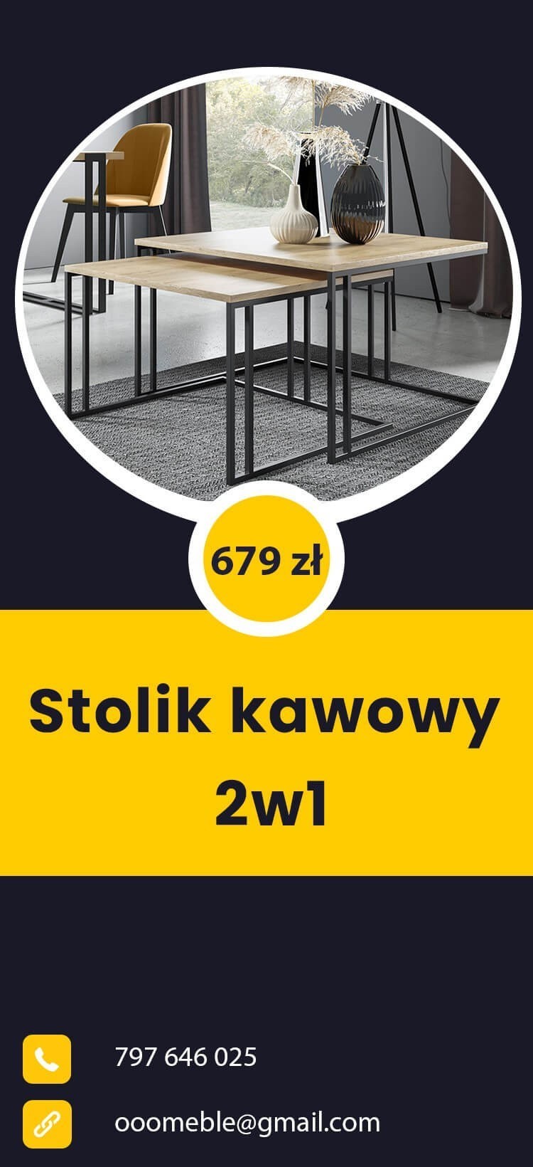 Stolik 2w1
